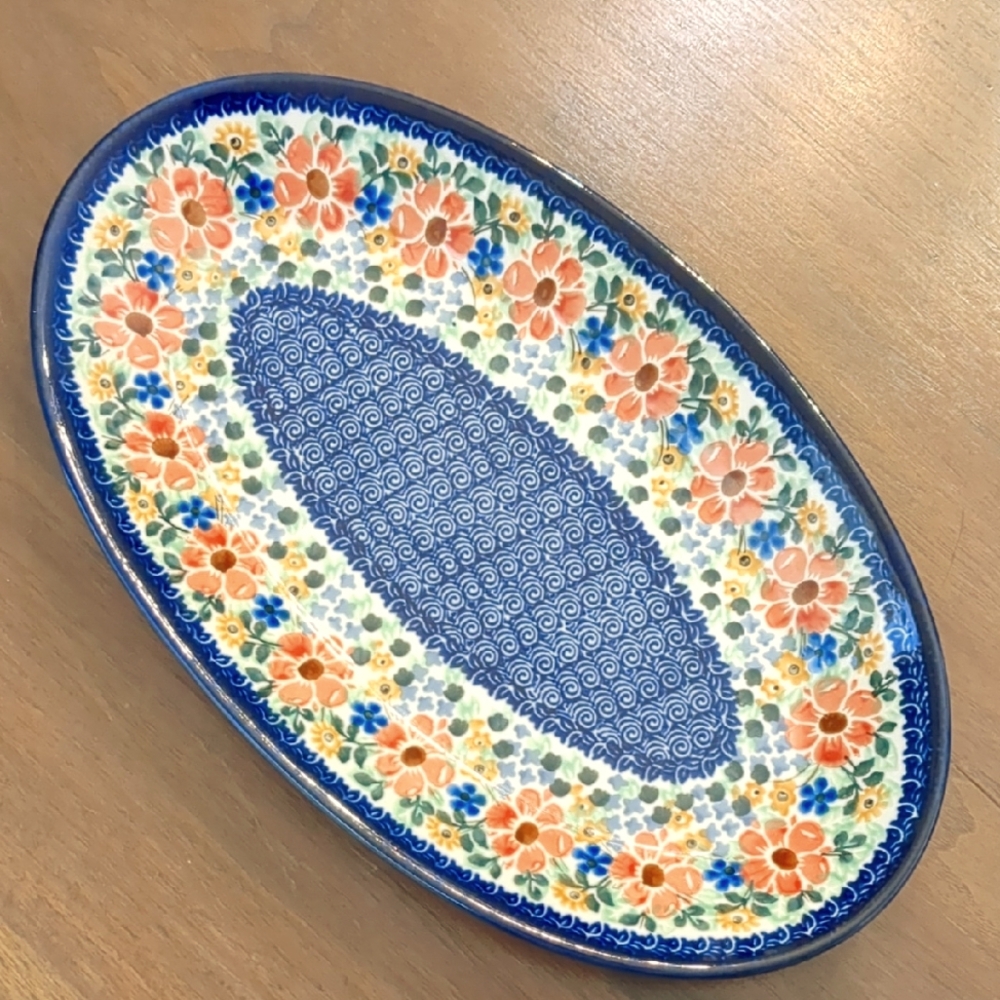 Unikat Polish Pottery Oval Dish